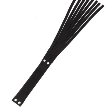 Velourleder-Striemenpeitsche, schwarz Velourleder-Striemenpeitsche, schwarz