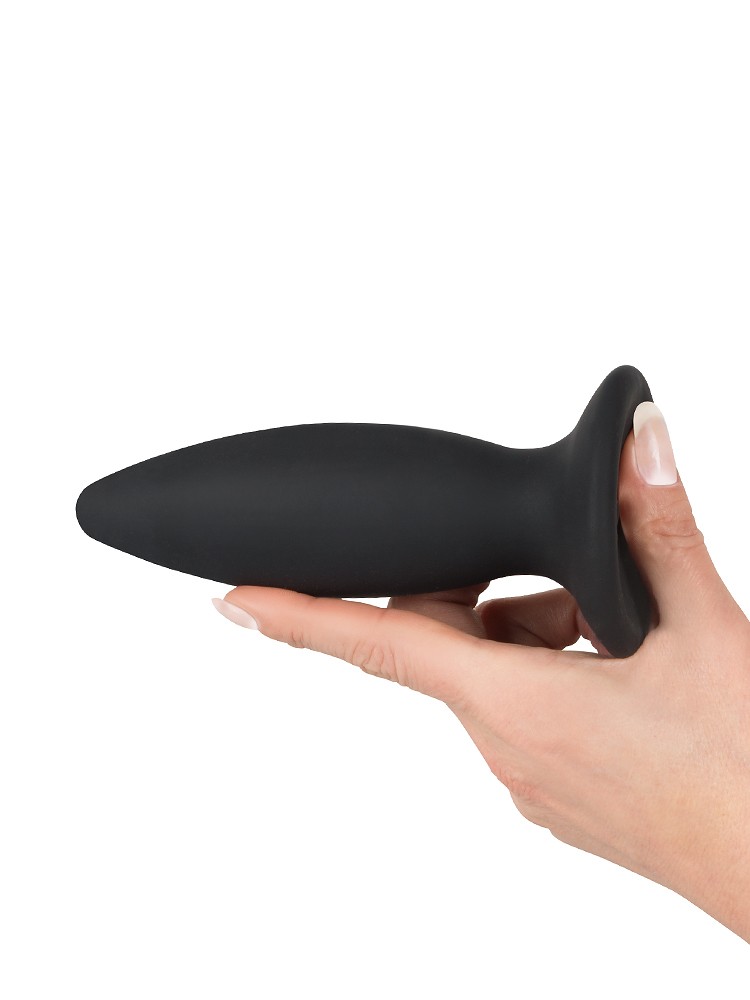 Black Velvets Recharge Plug S: Vibro-Analplug, schwarz