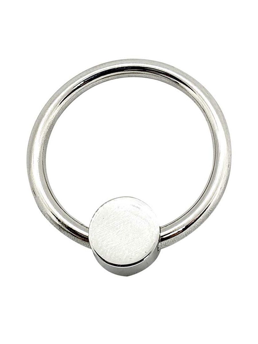 Black Label Penis Head Glans Ring With Pressure Point: Edelstahl-Eichelring (32mm)