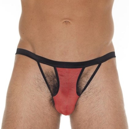 Caleb: String mit Riemchen, rot (One Size) Caleb: String mit Riemchen, rot (One Size)