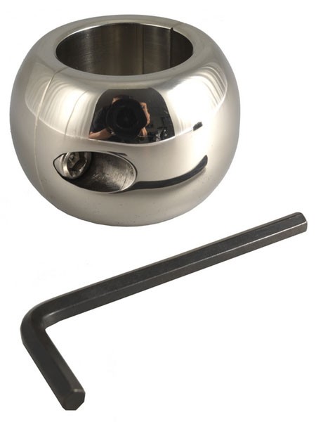 Edelstahl-Hodenstretcher: Donut, 40mm breit (450g)