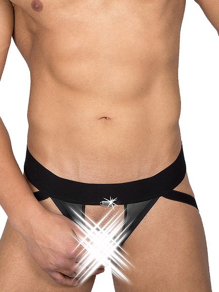 Eros Veneziani Alessio: Ouvert-Funktionsjock, schwarz (L/XL)