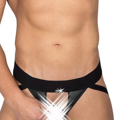 Eros Veneziani Alessio: Ouvert-Funktionsjock, schwarz (S/M) Eros Veneziani Alessio: Ouvert-Funktionsjock, schwarz (S/M)