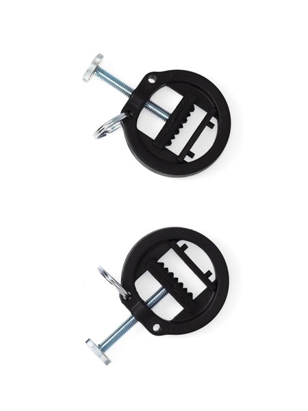 Nippel-Schraubzwingen rund, schwarz