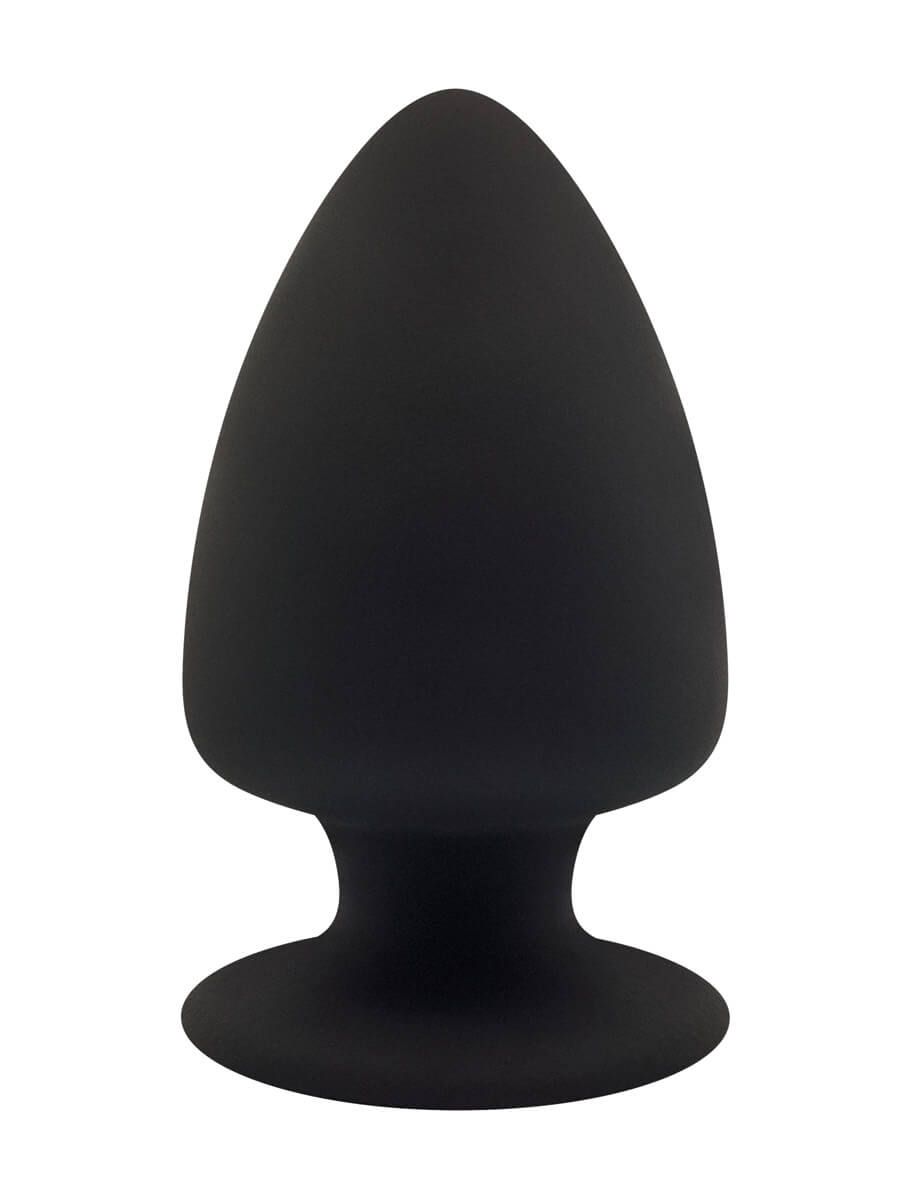 Silexd Premium Silicone Plug M: Analplug 4,3“, schwarz