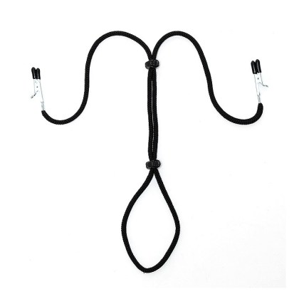 Nippelklemmen mit Penisriemen Nippelklemmen mit Penisriemen