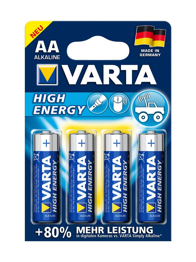 Mignon-Batterie (1,5V AA), 4er Pack