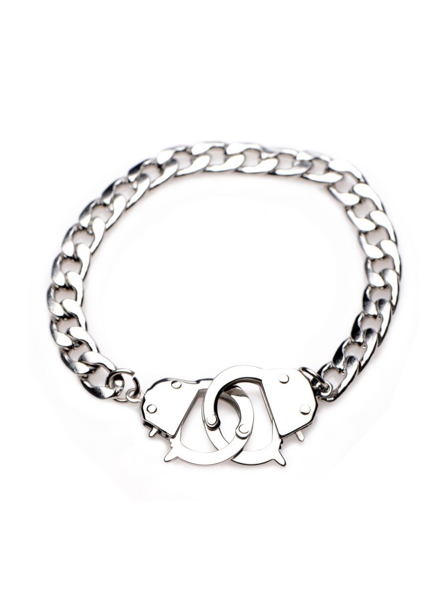 Master Series Cuff Him: Handschellen-Armband, silber