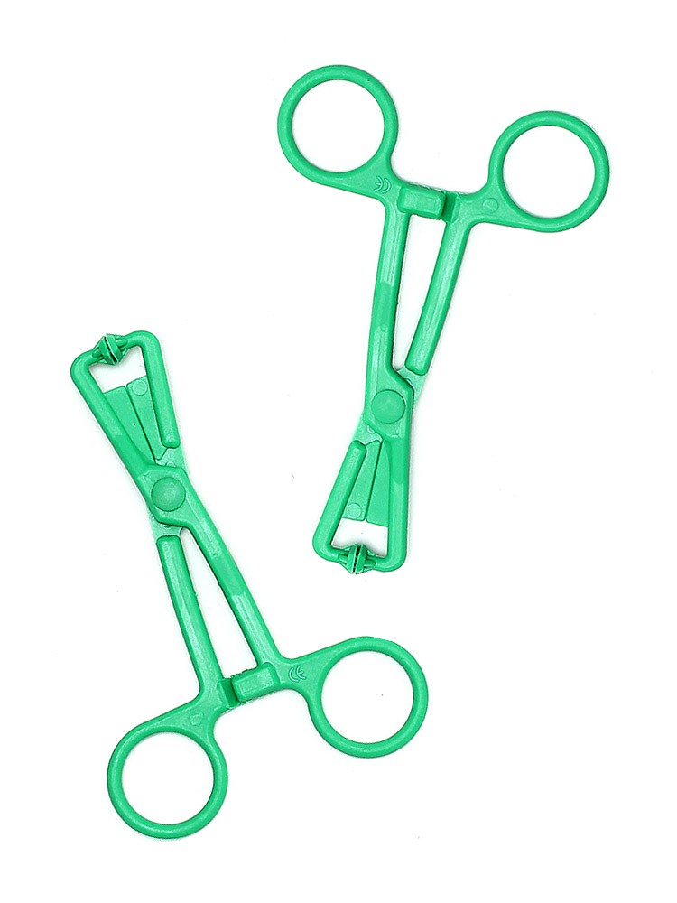 Scheren-Nippelklemmen, grün