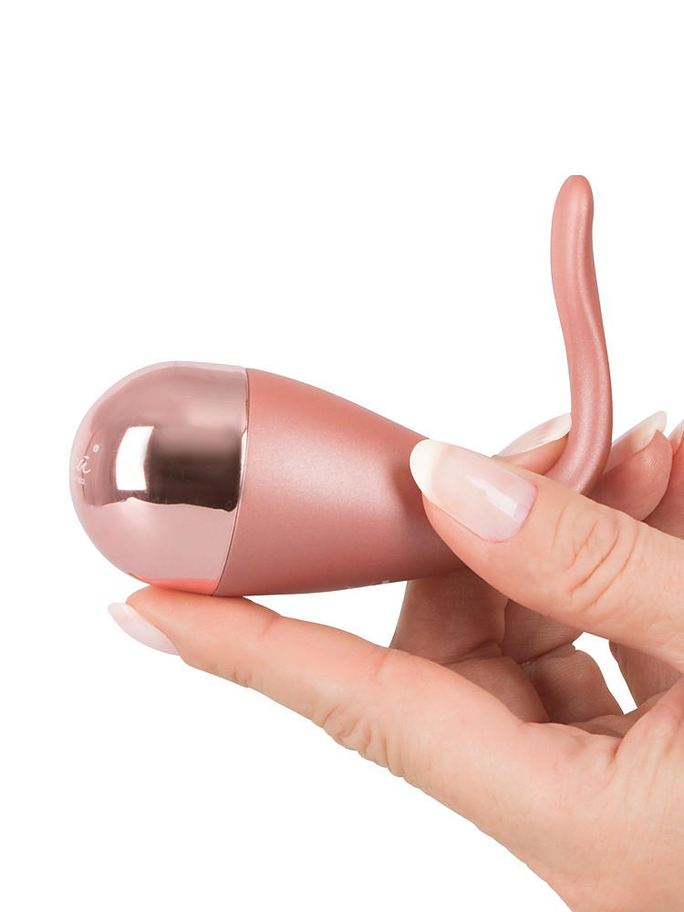Belou: Vibroei mit Fernbedienung, roségold