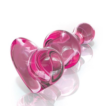 Icicles No 75: Glas-Analplug, rosa Icicles No 75: Glas-Analplug, rosa