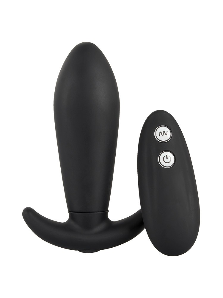Remote Controlled Vibroplug: Vibro-Analplug, schwarz