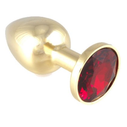 Buttplug mit rotem Kristall (140g) Buttplug mit rotem Kristall (140g)