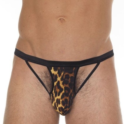 Wildcat: String mit Riemchen, leopard (One Size) Wildcat: String mit Riemchen, leopard (One Size)