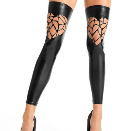 7-Heaven Wetlookstulpen: S532, schwarz (S/M) 7-Heaven Wetlookstulpen: S532, schwarz (S/M)