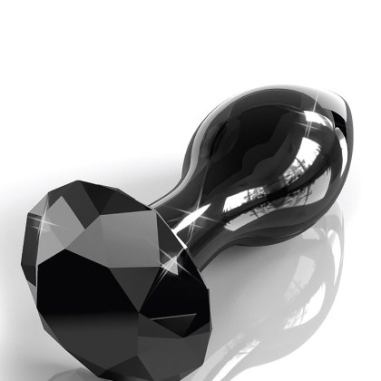 Icicles No 78: Glas-Analplug, schwarz Icicles No 78: Glas-Analplug, schwarz