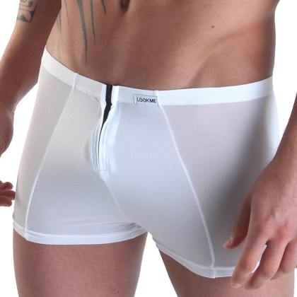 Look Me Wiz: Zip-Pant, weiß (XL) Look Me Wiz: Zip-Pant, weiß (XL)