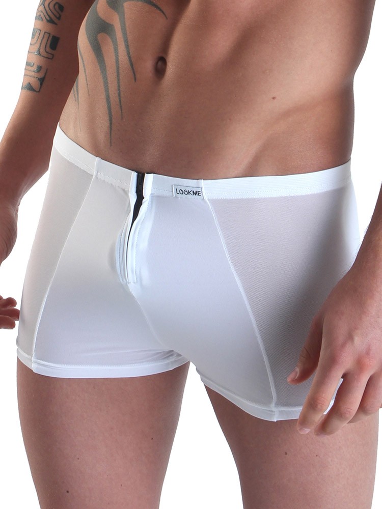 Look Me Wiz: Zip-Pant, weiß (L)