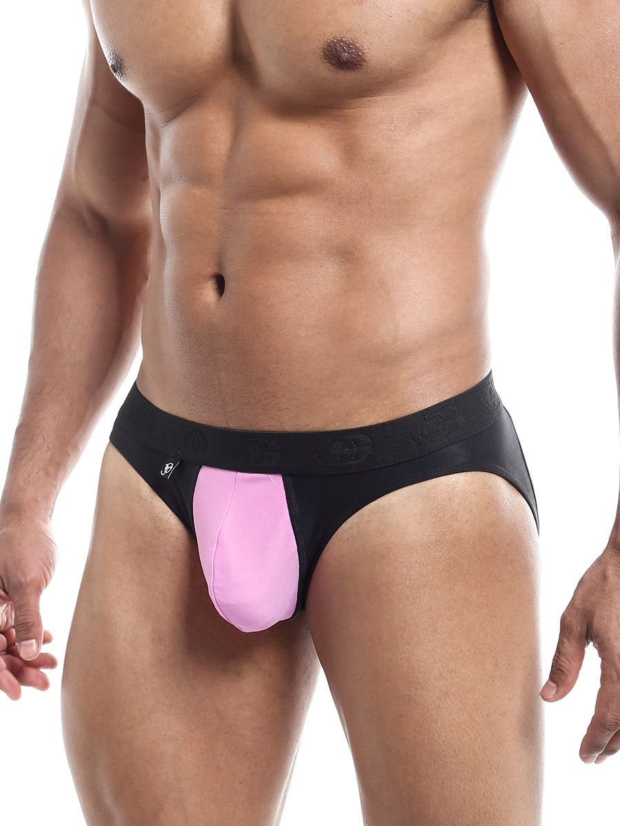 Joe Snyder PSU 01: Push-Up Bikini Brief, schwarz/lila (L)