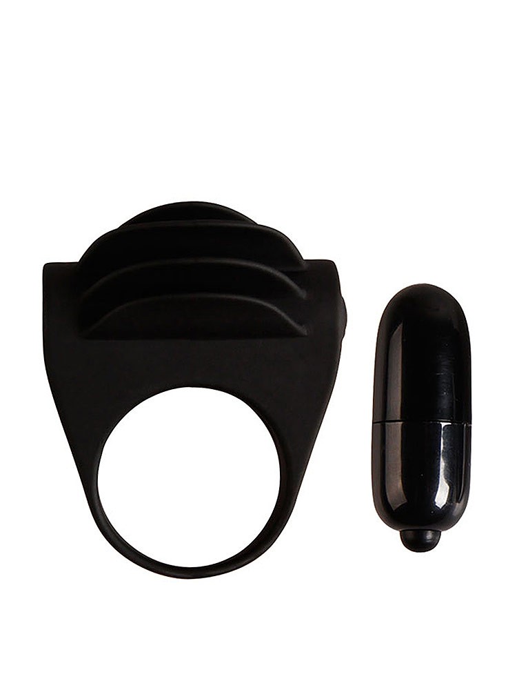 Crazy Bull Chester: Vibro-Penisring, schwarz