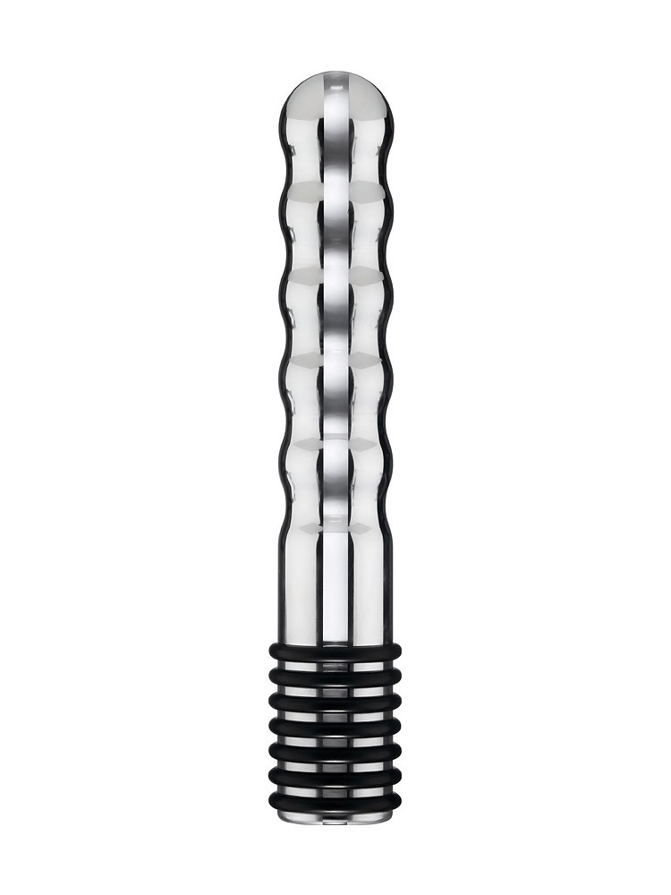 ElectraStim Wave: Elektro-Dildo, silber/schwarz