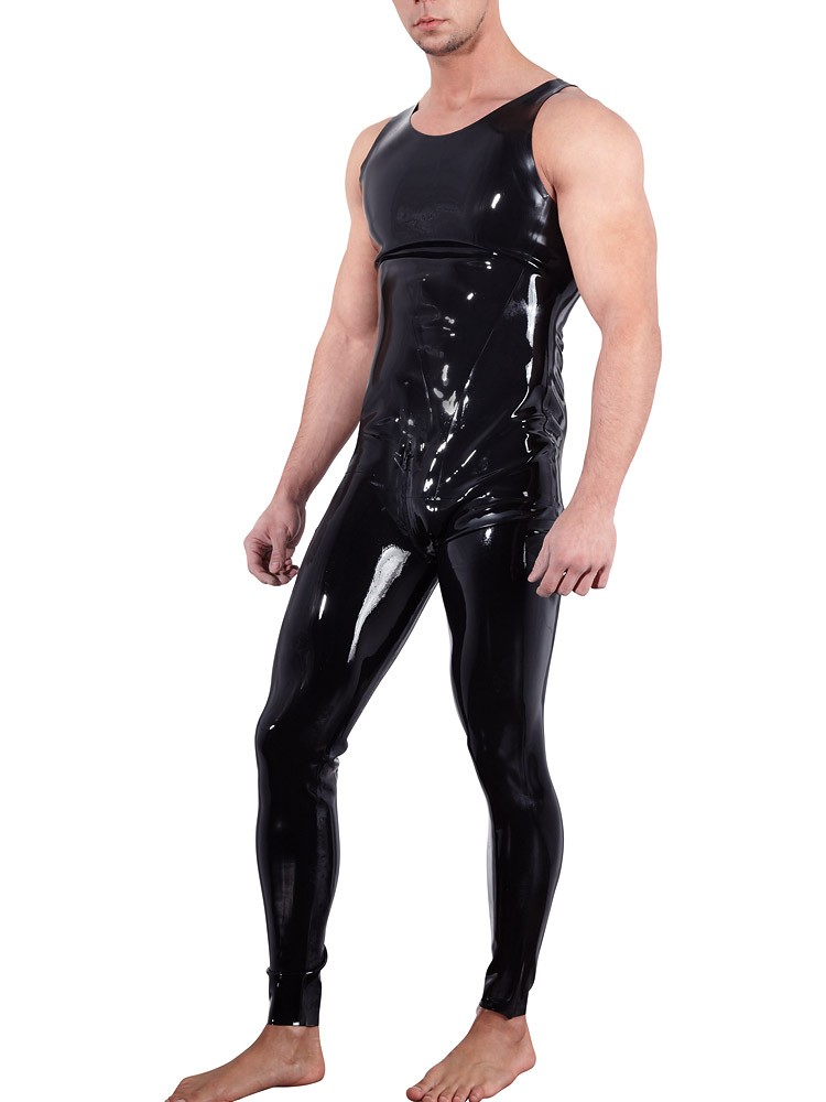 Latex-Overall, schwarz (L)