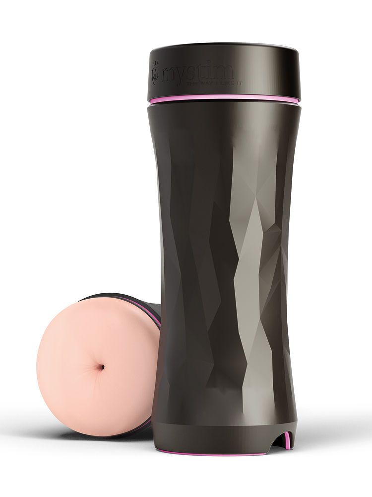 Mystim Opus E: Elektro-Masturbator Anus, haut/schwarz