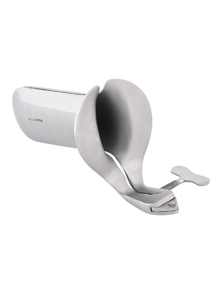 Edelstahl-Spekulum, silber