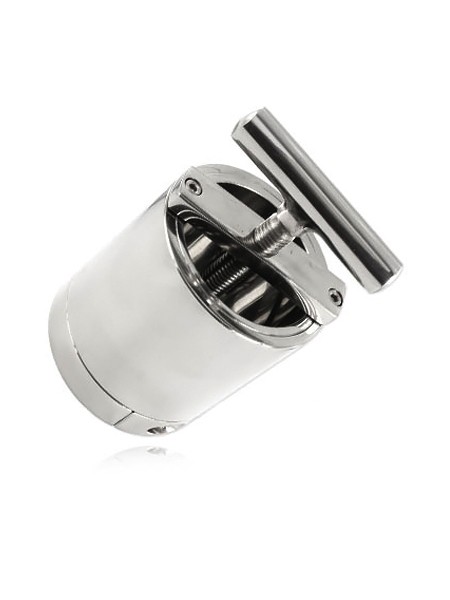 Black Label Stainless Steel The Ball Flask Crusher: Edelstahl-Hodenzwinge