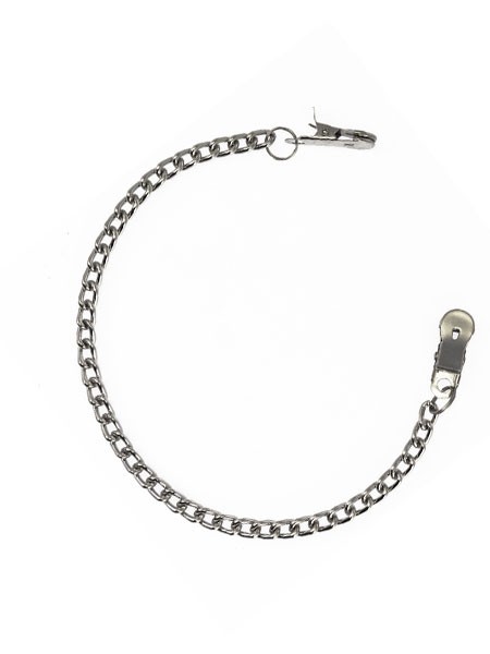 Metall-Nippelklemmen klein mit Kette