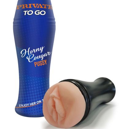 Private to Go Horny Cougar: Vakuum-Masturbator, haut Private to Go Horny Cougar: Vakuum-Masturbator, haut
