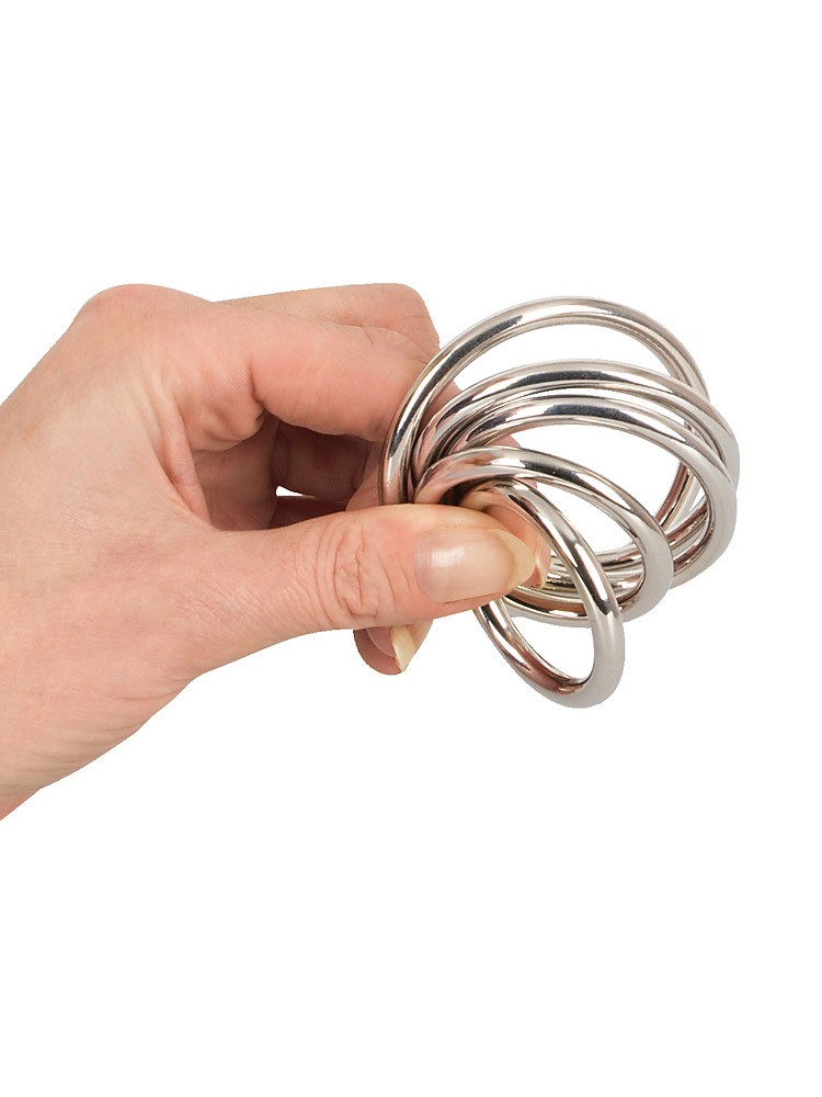 Bad Kitty: Penisringe-Set, silber