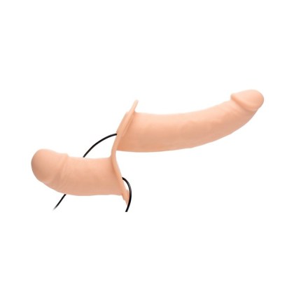 Strap U Power Peggar: Strap-On mit Doppelvibrator, haut Strap U Power Peggar: Strap-On mit Doppelvibrator, haut