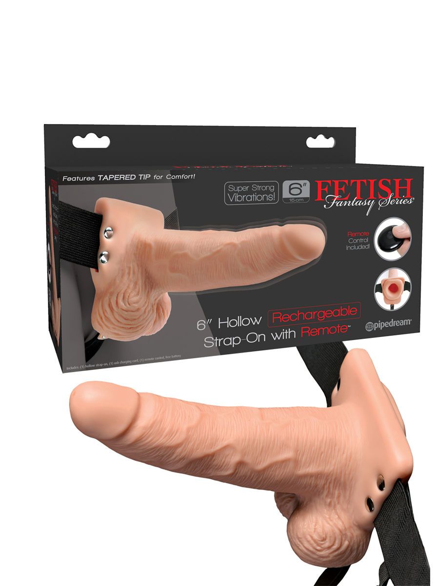Fetish Fantasy RC Strap-On 6%27%27: Vibro-Strap-On, haut