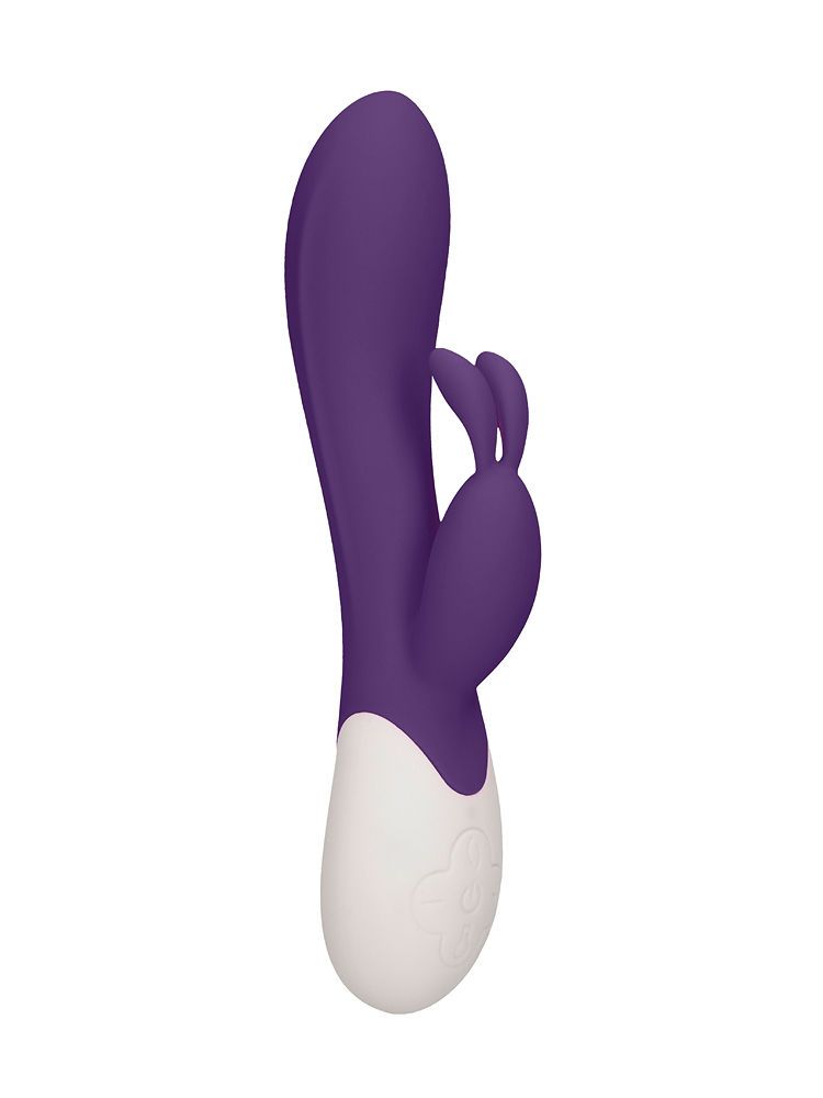 Heat Flame: G-Punkt-/Bunny-Vibrator mit Wärmefunktion, lila