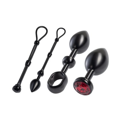 Malesation Alu Cock-Grip Set groß, schwarz/rot Malesation Alu Cock-Grip Set groß, schwarz/rot