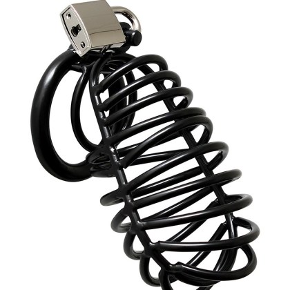 Metal Male Chastity Device: Metall Penis-Keuschheitskäfig, schwarz Metal Male Chastity Device: Metall Penis-Keuschheitskäfig, schwarz