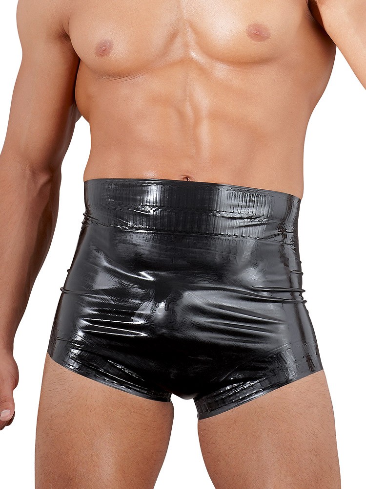 Latex-Windelslip, schwarz (S)