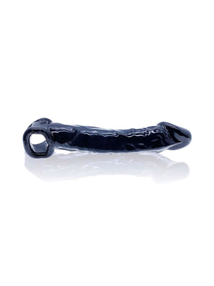 Oxballs Muscle Ripped Cocksheath: Penissleeve mit Hodenring, schwarz