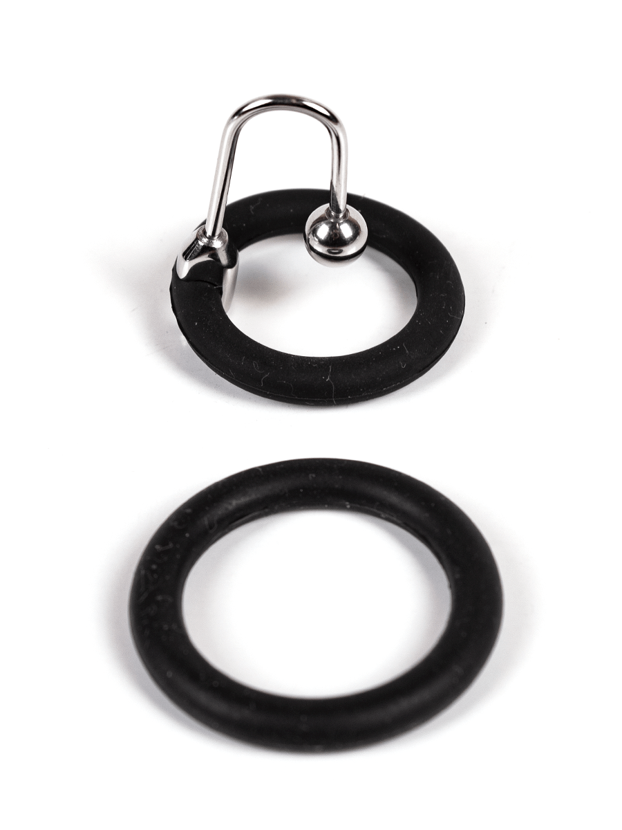 Black Label Cum Stopper: Spermastopper mit 2 Silikonringen (25mm, 30mm)