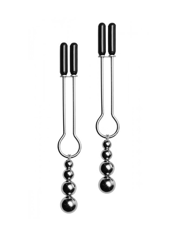 Master Series Adorn: Nippelklemmen, silber/schwarz