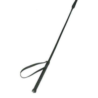 Kunststoff-Gerte mit Lederspitze, schwarz Kunststoff-Gerte mit Lederspitze, schwarz