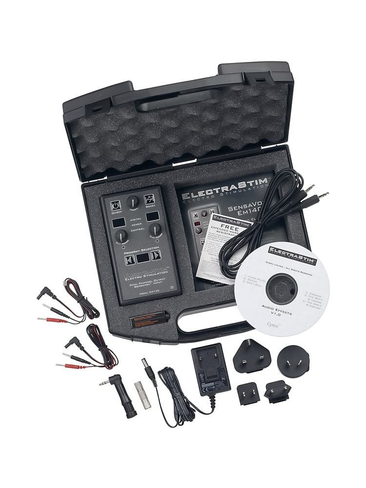 ElectraStim Sensavox: Elektro-Set, schwarz/silber