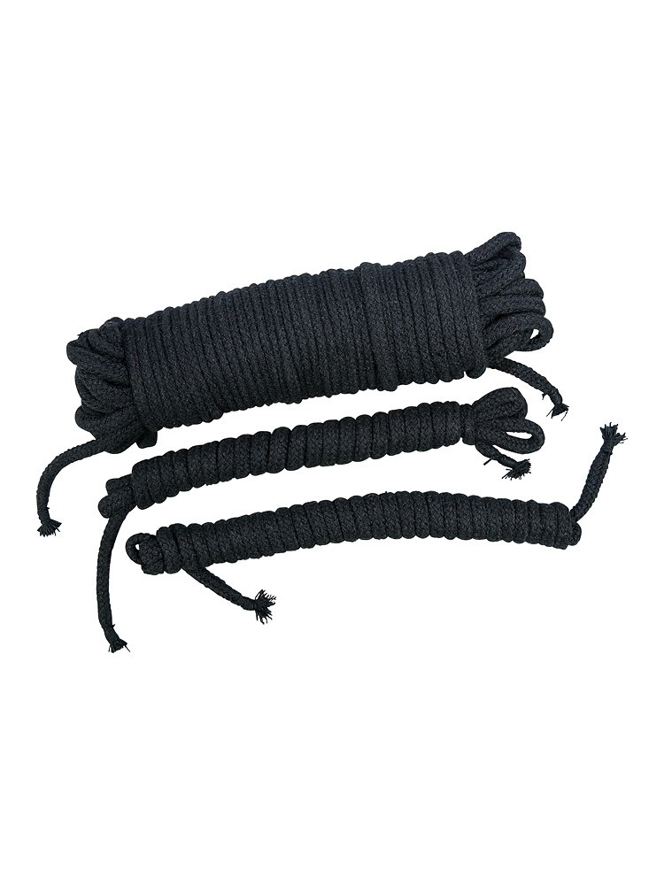 Bad Kitty Bondage-Seileset 3-teilig, schwarz