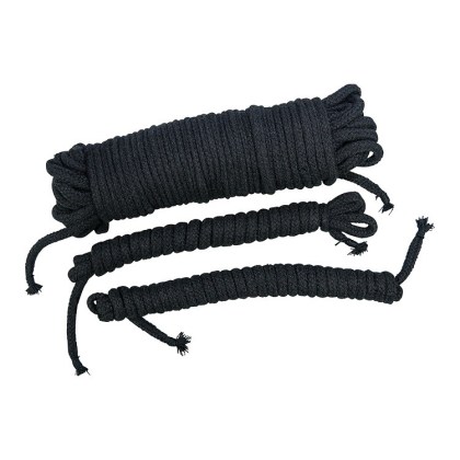 Bad Kitty Bondage-Seileset 3-teilig, schwarz Bad Kitty Bondage-Seileset 3-teilig, schwarz