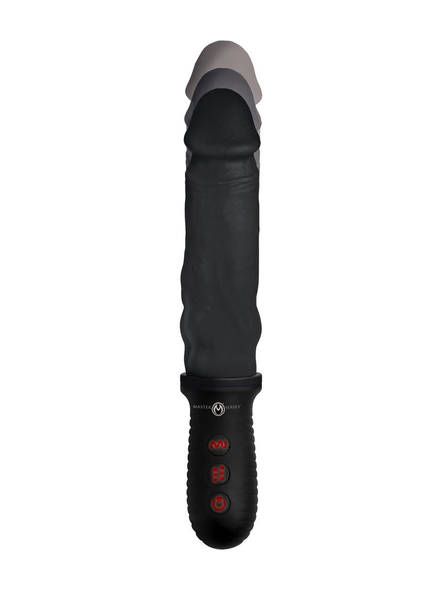 Master Series 8X Auto Pounder: Stoßender Vibrator, schwarz
