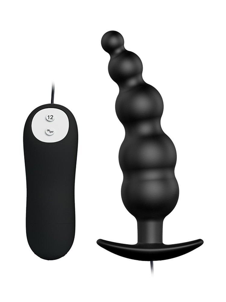 Crazy Bull Patrick: Vibro-Analplug, schwarz