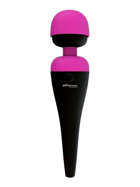 Palm Power Recharge: Vibrator, schwarz/pink