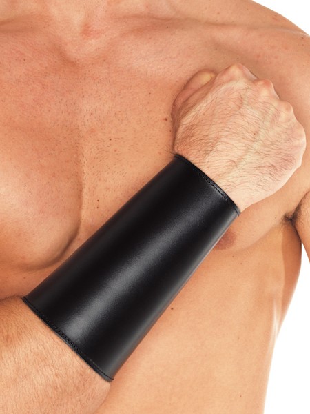 Leder Armmanschette, schwarz