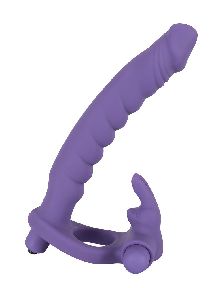Los Analos: Double Delight Strap-On Dildo, lila